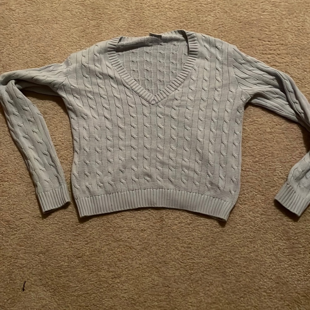 Blue cable knit brandy Melville sweater